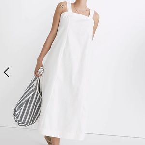 Madewell Size S LinenCotton Princess-Seamed Midi Dress Great Condition Worn Once